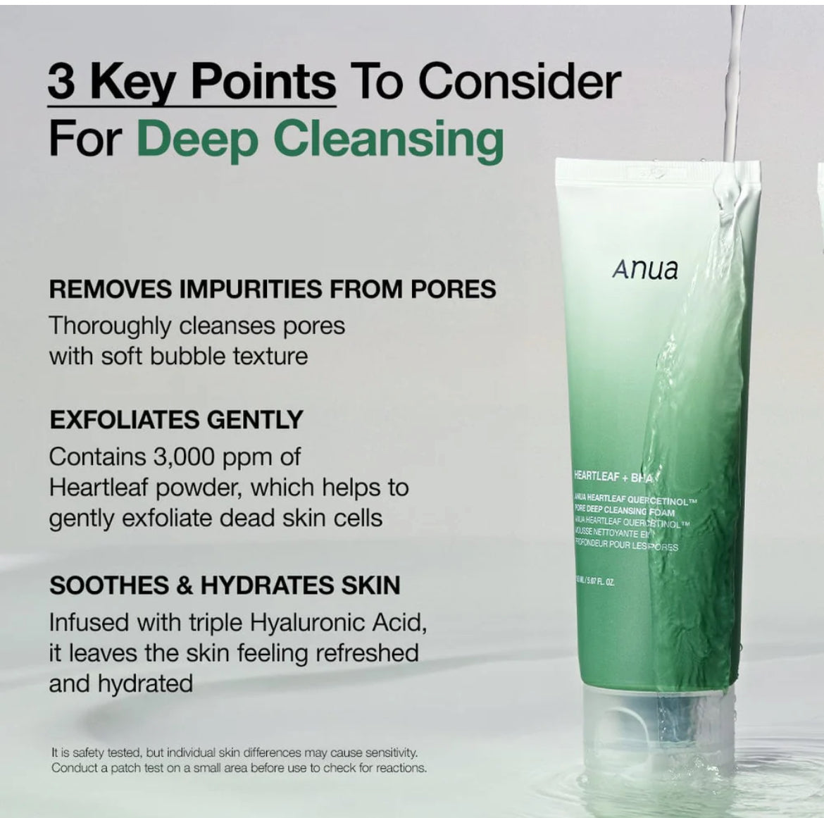 Anua Heartleaf Quercetinol Pore Deep Cleansing Foam 150ml
