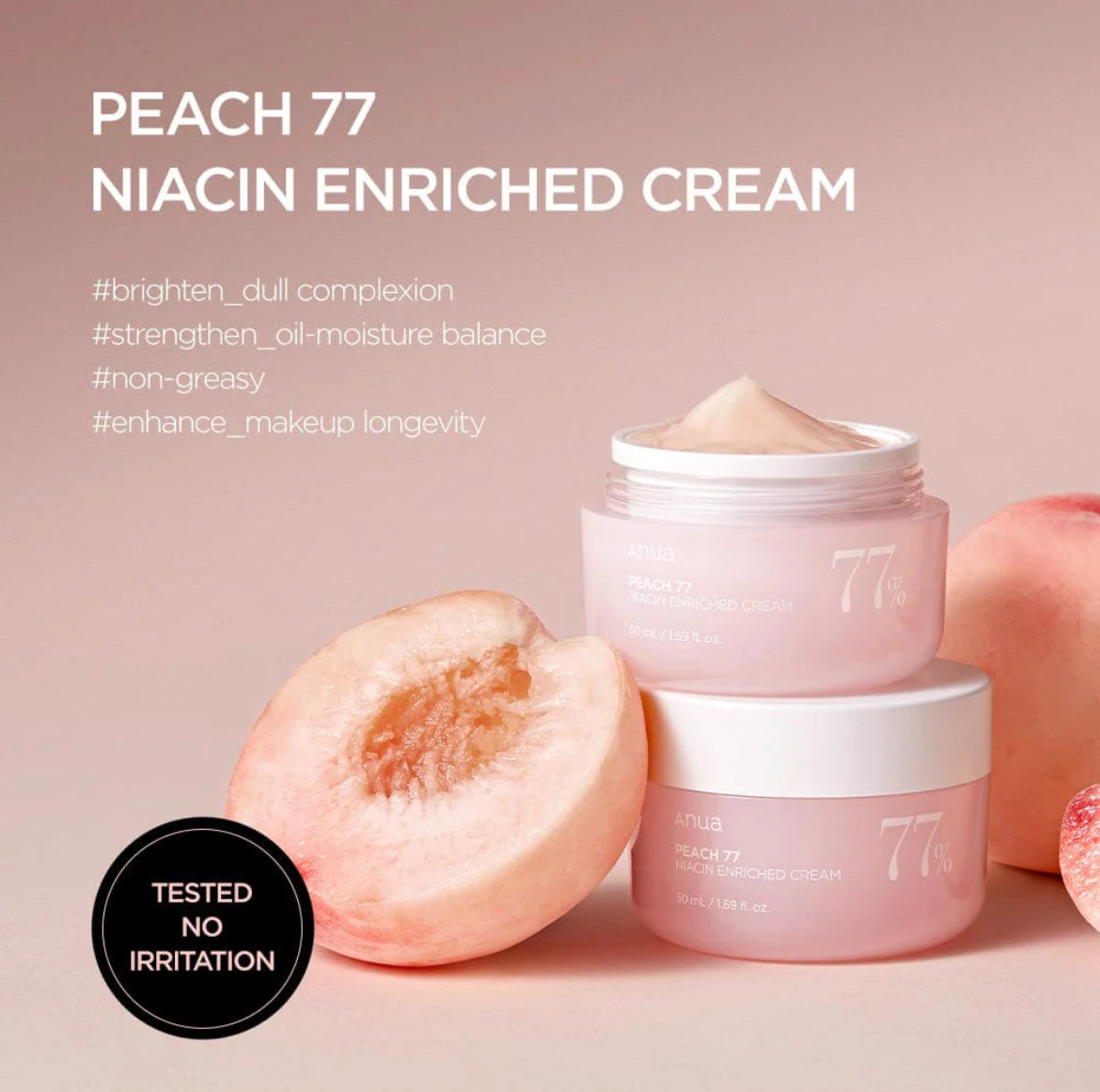 Anua
Peach 77 Niacin Enriched Cream 50ml
