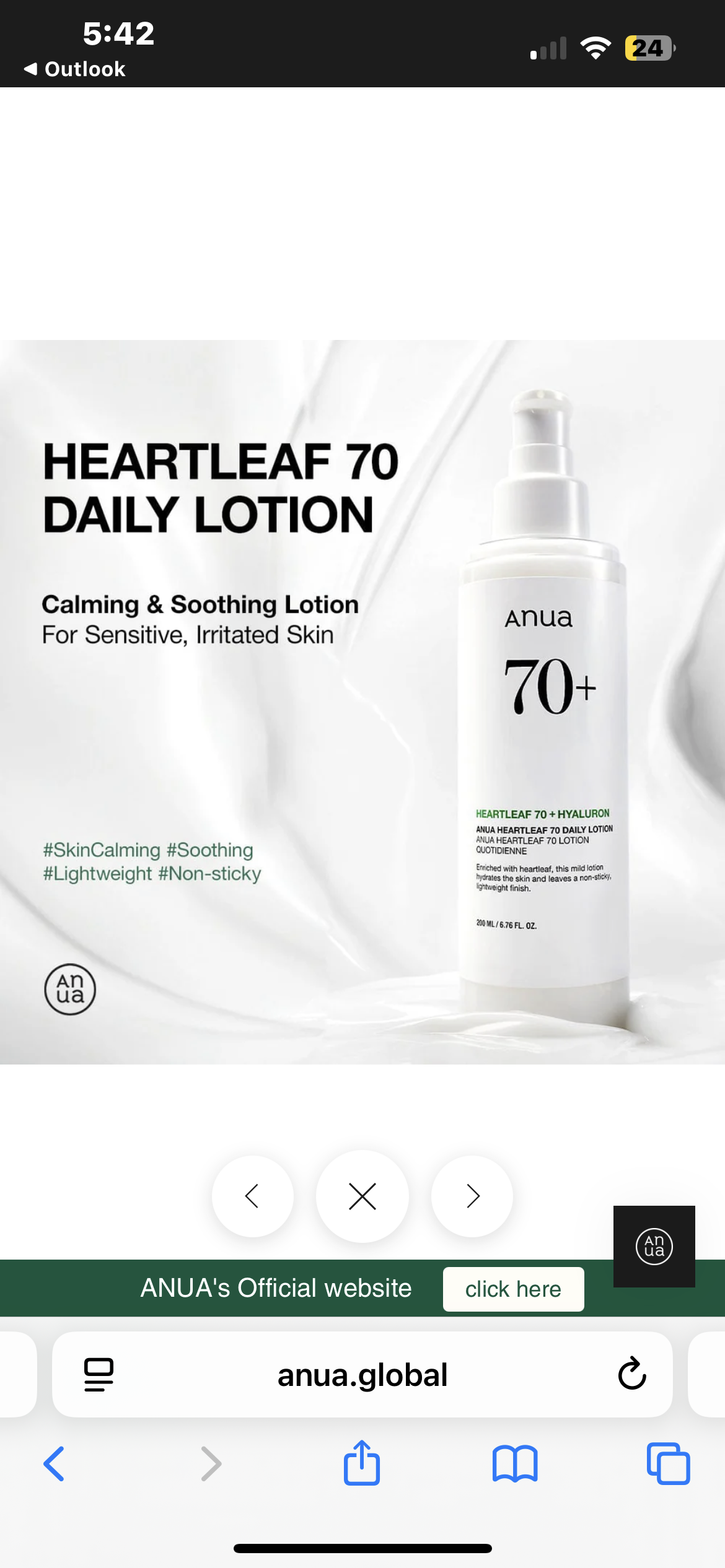 Anua Heartleaf 70% Daily Lotion 200ml