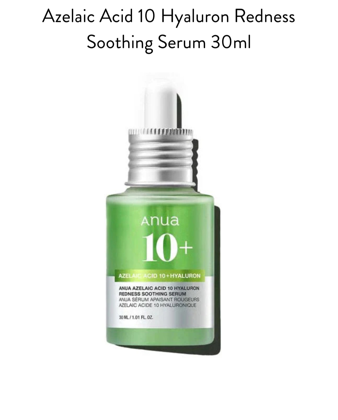 Azelaic Acid 10 Hyaluron Redness Soothing Serum 30ml